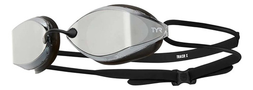 Óculos Natação Espelhado Tyr Tracer-x Racing Cor Prata/Preto