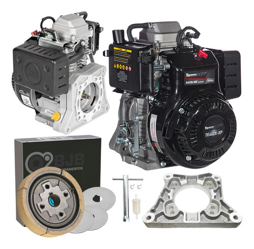 Motor Acionador Compactador Sapo Com Embreagem Completa 4t