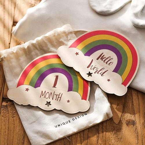 Tarjetas De Hitos Del Bebé, Letrero Hitos Del Bebé Del Arco