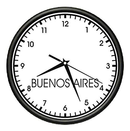 Signmission Buenos Aires Wall Zona Horaria Mundial Reloj 