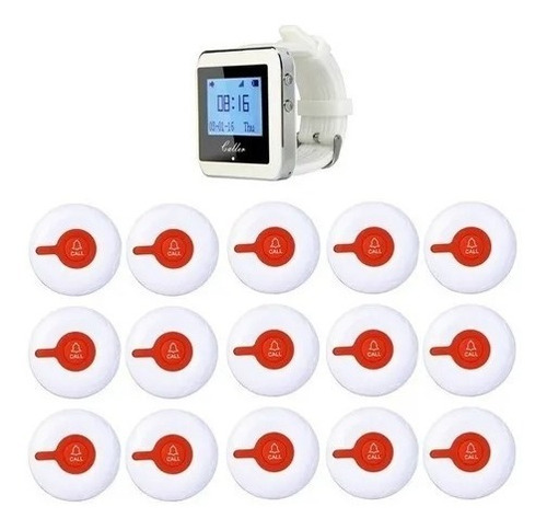 Kit 01 Relógio E 07 Pager B - Clinicas, Chama Garçom E Etc.