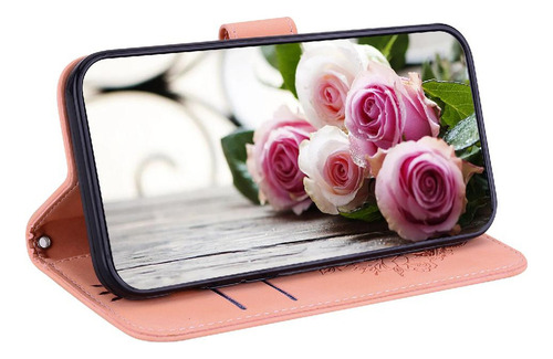 Funda For Xiaomi Redmi 12c Kickstand Funda Cartera Flip Pu
