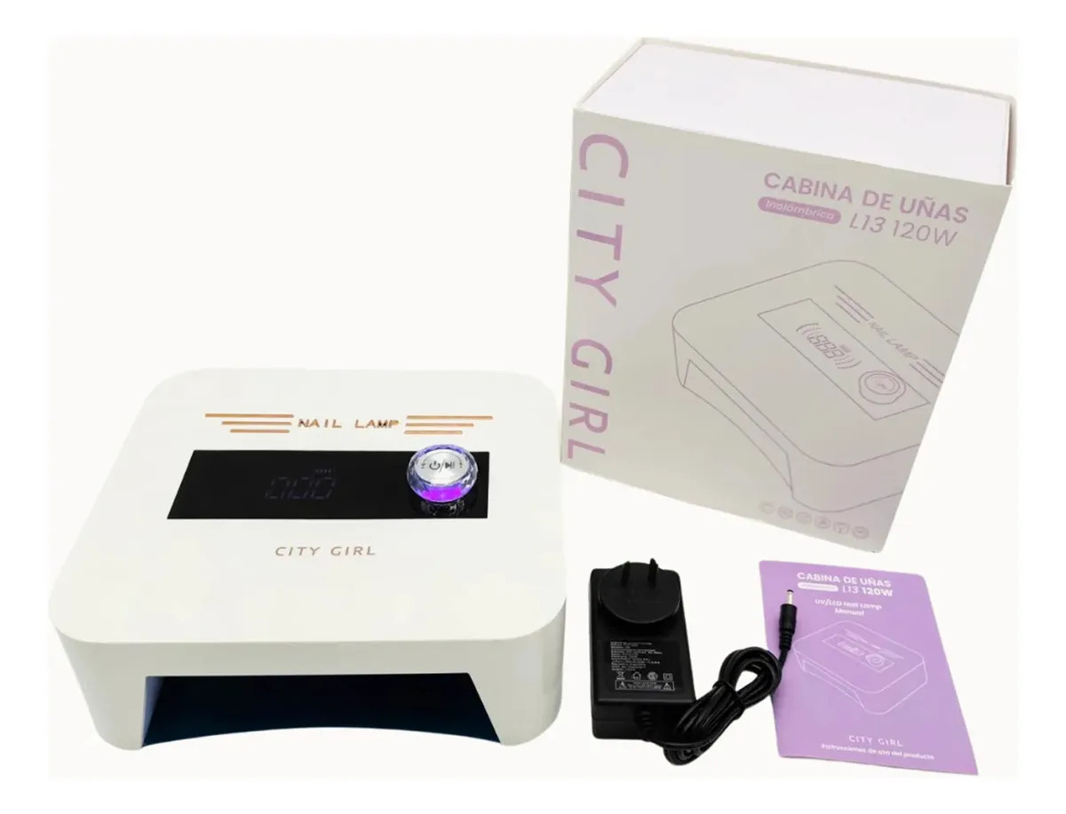 Cabina de uñas City Girl L13 inalámbrica 120W UV LED