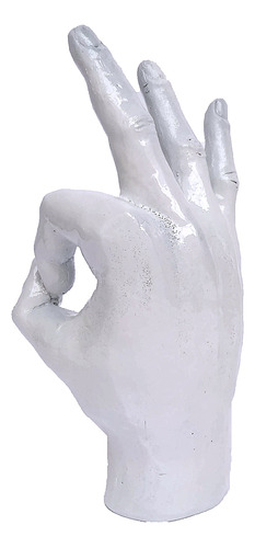 Escultura Mão - Gesto Ok - 5 Cores - Resina
