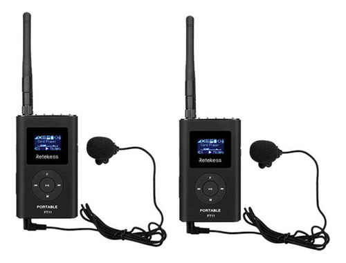 Transmisor Fm Retekess Ft11, Micrófonos, Transmisión De Micr