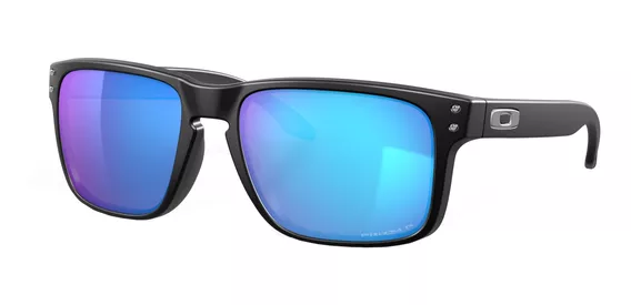 Anteojos de sol polarizados Oakley Holbrook Standard con marco de o matter color matte black, lente sapphire de plutonite prizm, varilla matte black de o matter - OO9102