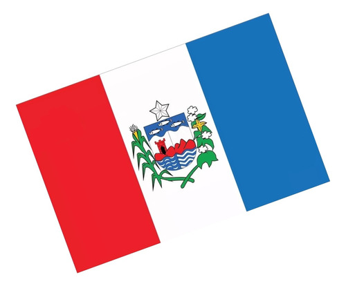 Adesivo Bandeira Alagoas Resinado 4x6cm Bd19