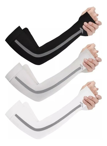 Mangas De Ciclismo Y Deportes Protección Uv 3 Pares