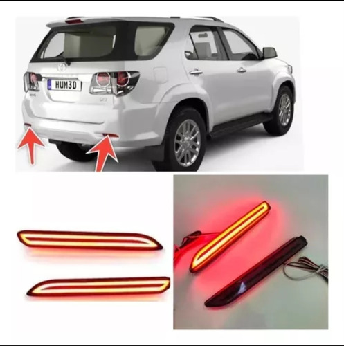 Mica Stop Led Parachoque Toyota Fortuner Cocuyo Cruce Freno