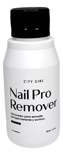 Removedor De Esmalte Semi Y Acrilico City Girl 120ml
