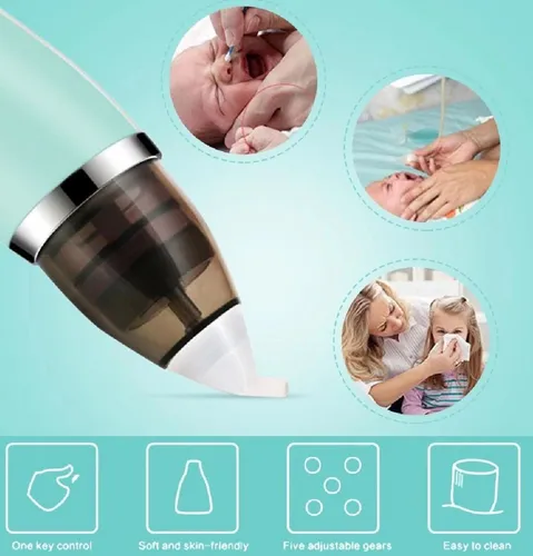 Aspirador Nasal Eléctrico Para Bebe/saca Moco Recargable Usb