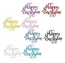 Comprar Decoración Pastel Feliz Cumpleaños Cake Toppers 16pz Papel