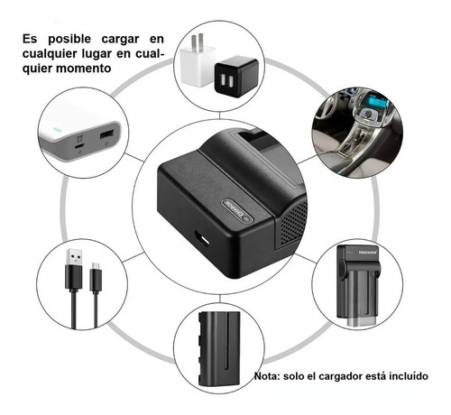 Imagen 2 de 5 de Cargador De Bateria P/ Nikon En-el5 P530 P100 P90 P5000 7900