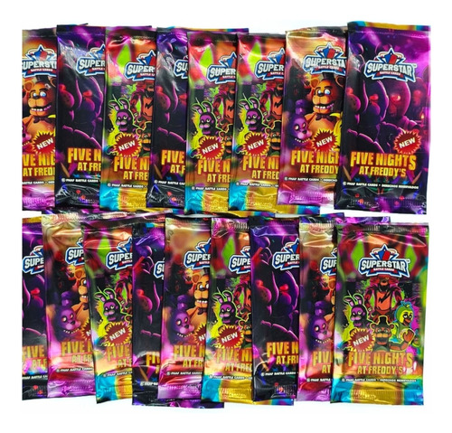 Pack 50 Sobres De Battle Cards Fnaf Five Nights At Freddys 