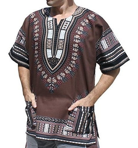 Camisa De Algodón Estilo Africano.