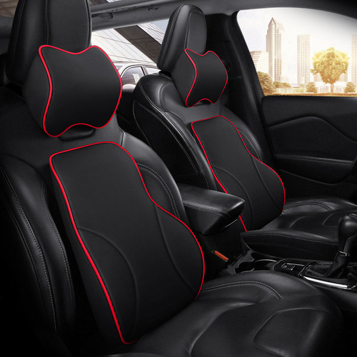 Cojin Soporte Cuello Y Lumbar Para Auto Almohada Memory Foam