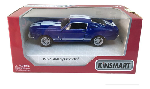Auto Metal Shelby Gt500 1967 / 1:34 Kinsmart New 005 Bigshop