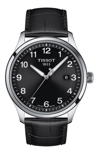 Tissot Xl Reloj Clásico De Cuarzo Con Esfera Negra T11641016