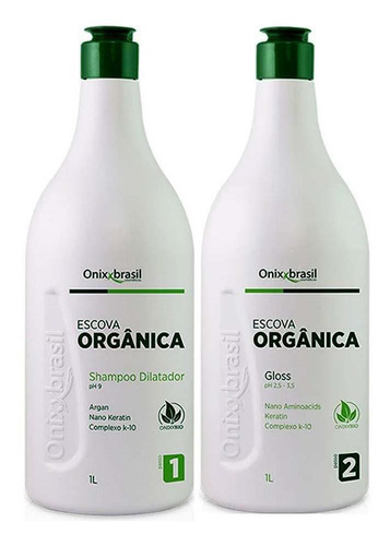 Kit Escova Progressiva Onixx Brasil Orgânica 1 Litro