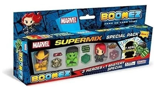 Boomez Marvel Pack 4 Figuras Batalla Supermix Collectoys