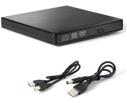 Imagen 3 de 5 de Grabador Cd / Lector Dvd Externo Usb 2.0 Slim Para Pc Y Mac