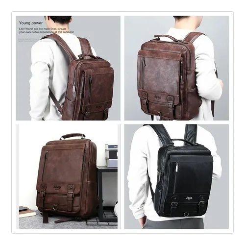 2025 Mochila Escolar Jeep Buluo Para Hombre De 14 Años, De P