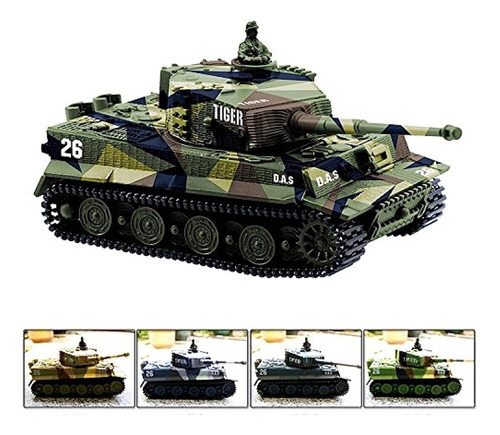 Cheerwing 1:72 German Tiger I Panzer Tank Control Remoto Min