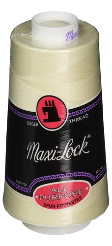 American & Efird Maxi-lock 3,000 Yds Eggshell Thread Spool