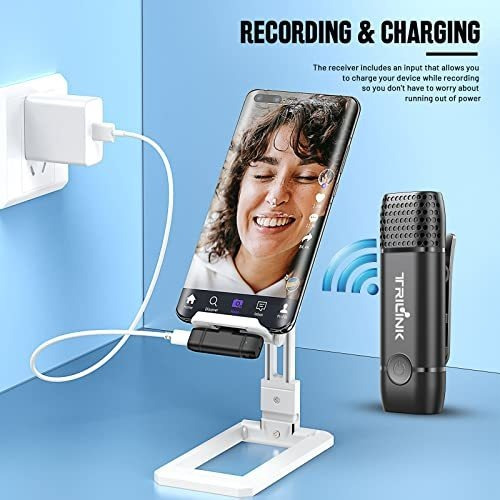 Micrófono De Solapa Inalámbrico Usb-c, Compatible Con Mini M