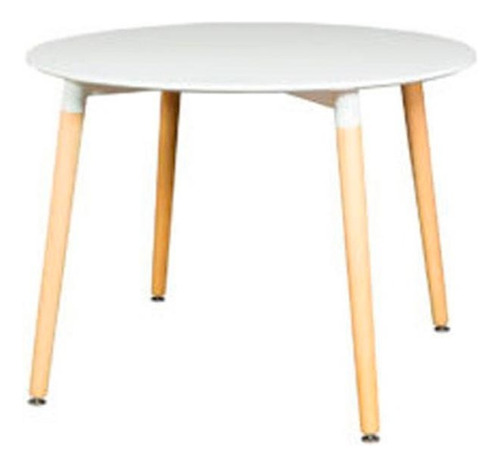 Mesa De Comedor Nordica Redonda Eames 90cm Unicam