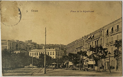 Antigua Postal, Plaza De La República, Orán, Argelia, 4p085