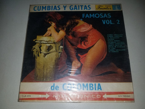 Lp Vinilo Disco Acetato Vinyl Cumbias Y Gaitas Cumbia