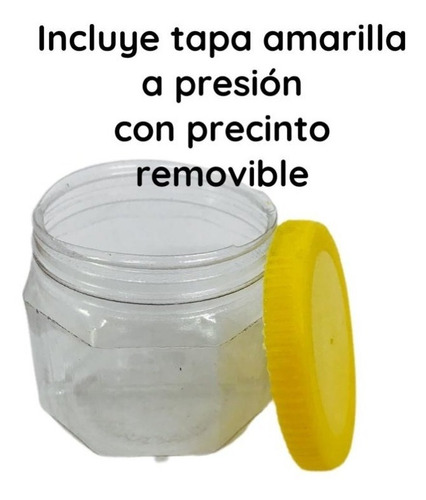Imagen 4 de 10 de Envases Para Miel Octogonal X 200 Cc O 1/4 Kg ( 175 Unid.)