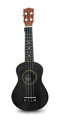 Ukulele Hendrix  21 Pulgadas Con Funda, Negro 03-hx0034