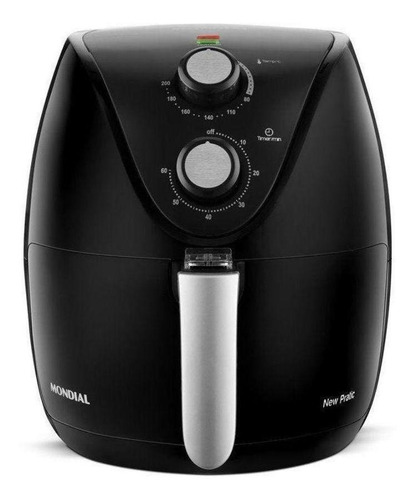 Fritadeira sem óleo Mondial New Pratic AF-31 3.5L preta 127V