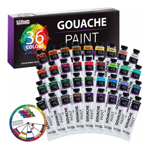 U.s. Art Supply Juego Profesional De 36 Colores De Pintura G