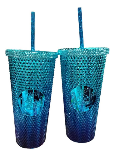 Combo De 2 Vasos Stitch Con Tapa Y Popote Betterware 700ml