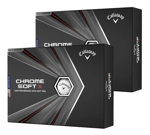 24 Pelotas Golf Callaway Chrome Soft X  | The Golfer Shop