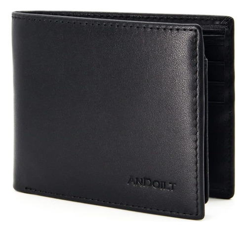 Andoilt Cartera Para Hombre De Cuero Genuino Con Bloqueo Y 2