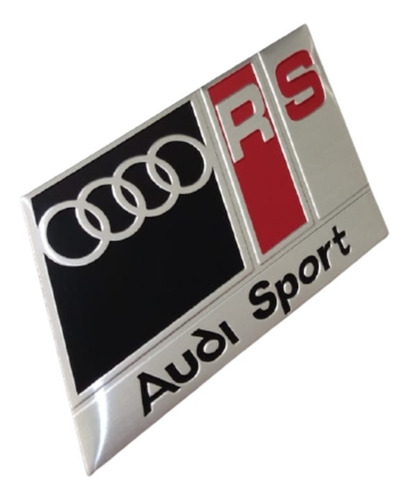 Emblema Para Audi Rs A3 A4 Negro Autoadherible