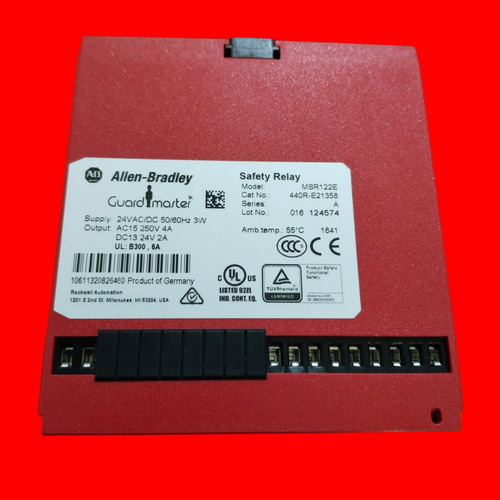 Allen Bradley 440r-e21358 Safety Relay Guard Master Msr122e