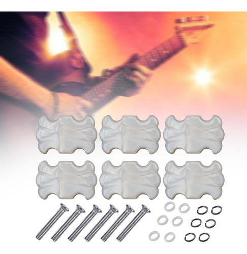 6 Piezas De Clavijas De Afinación De Guitarra, Botones De