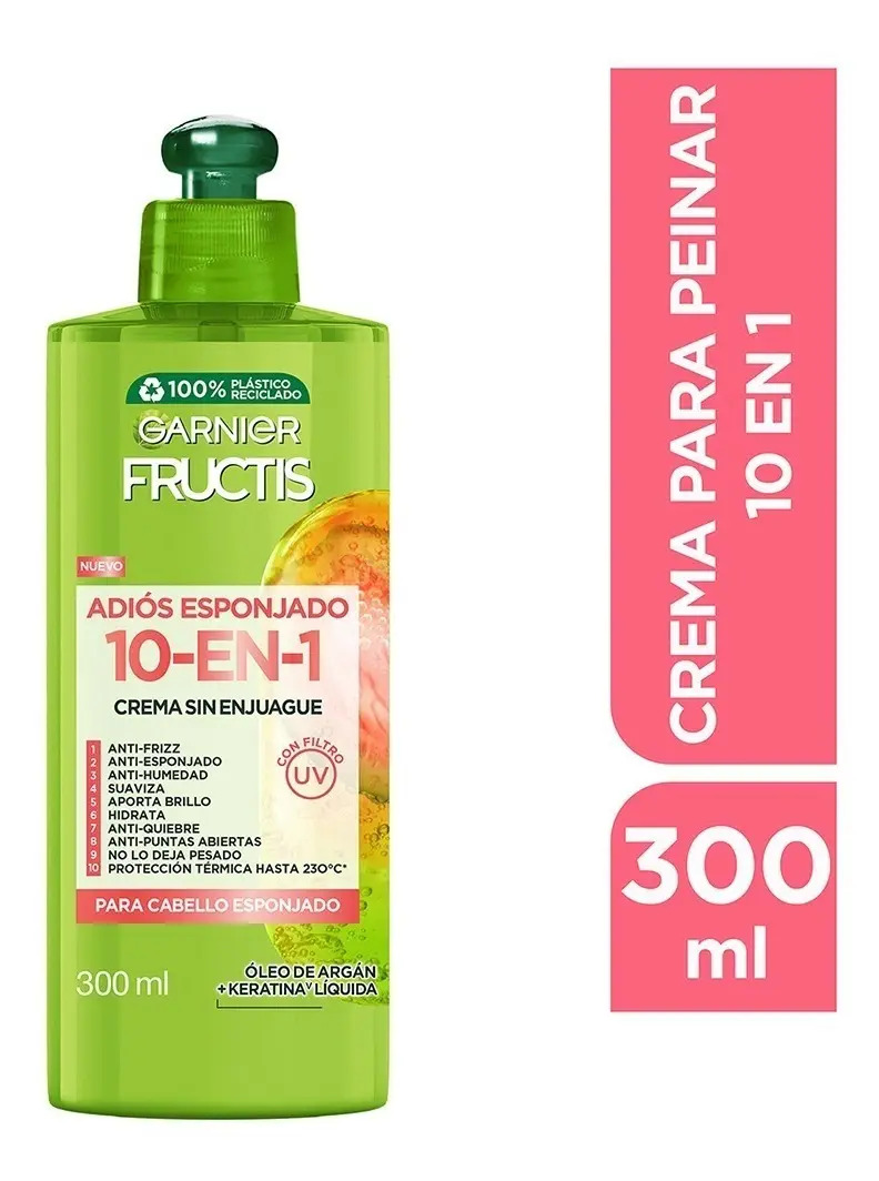 Crema Peinar Fructis 10-En-1 300ml Garnier