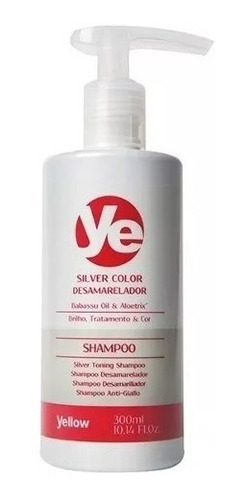 Shampoo Desamarelador Silver Color Da Yellow De 300ml