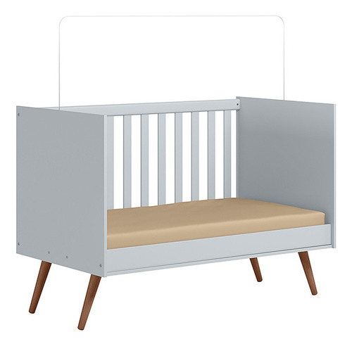Berço Qmovi Montessoriano mini cama retrô multifuncional com grade removível para quarto de bebê menino e meninA