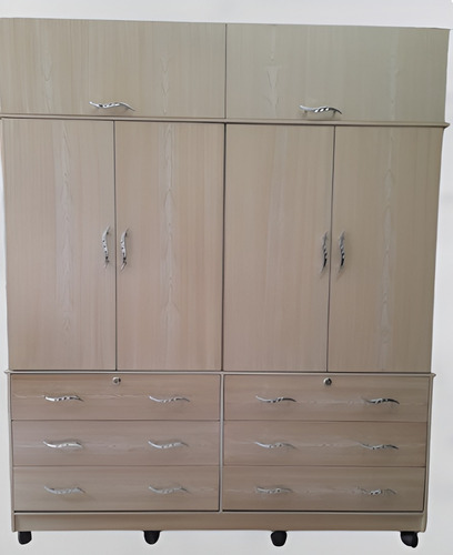 Armario, Closet 150x180x50 En Mdf, 2 Secciones, Gris