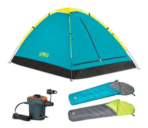 Combo Bestway Carpa P/2 Pers+2 Bolsas Con Cierre+inflador Pc