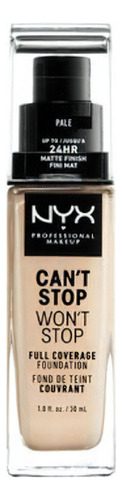 Base de maquillaje líquida NYX Professional Makeup Can't Stop Won't Stop Full Coverage Can't Stop Won't Stop Pale - 30mL