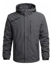 Chamarra Hombre Cremallera Impermeable Informal Abrigos