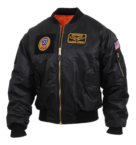 Chaqueta Rothco De Piloto Ma1 Con Parches